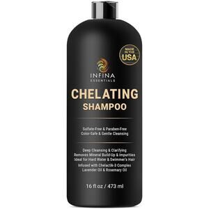 Chelating Hard Water Shampoo with Chelactik-3 & Rosemary Oil - Color Safe Metal